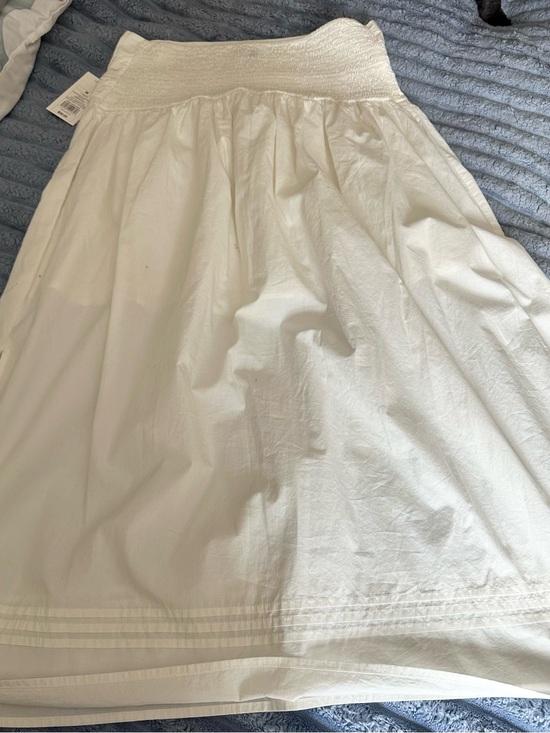 Target Dresses & Skirts - Target White A-Line Midi Skirt with Smocked Waist